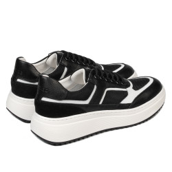 Zapatillas deportivas de mujer 6087 negro combinado