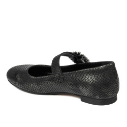 Bailarinas de mujer 1314 negro estampado