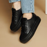 Zapatillas deportivas mujer 6083 negro combinado lifestyle