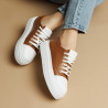 Zapatillas deportivas mujer 6083 marrón combinado lifestyle
