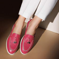 Mocasines de mujer 6082 biz fucsia lifestyle