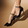 Zapatos elegantes para mujer 1311 satén negro lifestyle