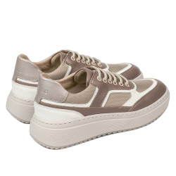 Zapatillas deportivas mujer 6087 arena combinado