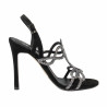 Sandalias de mujer 1317 negro terciopelo