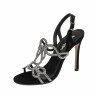 Sandalias de mujer 1317 negro terciopelo