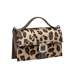 Bolso de mano para dama 039g 01 cavallino leopardo
