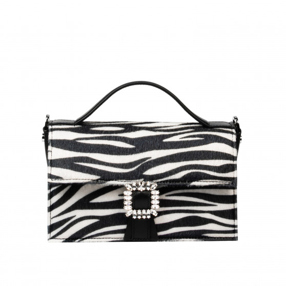 Bolso de mano para dama 039g 01 cavallino cebra
