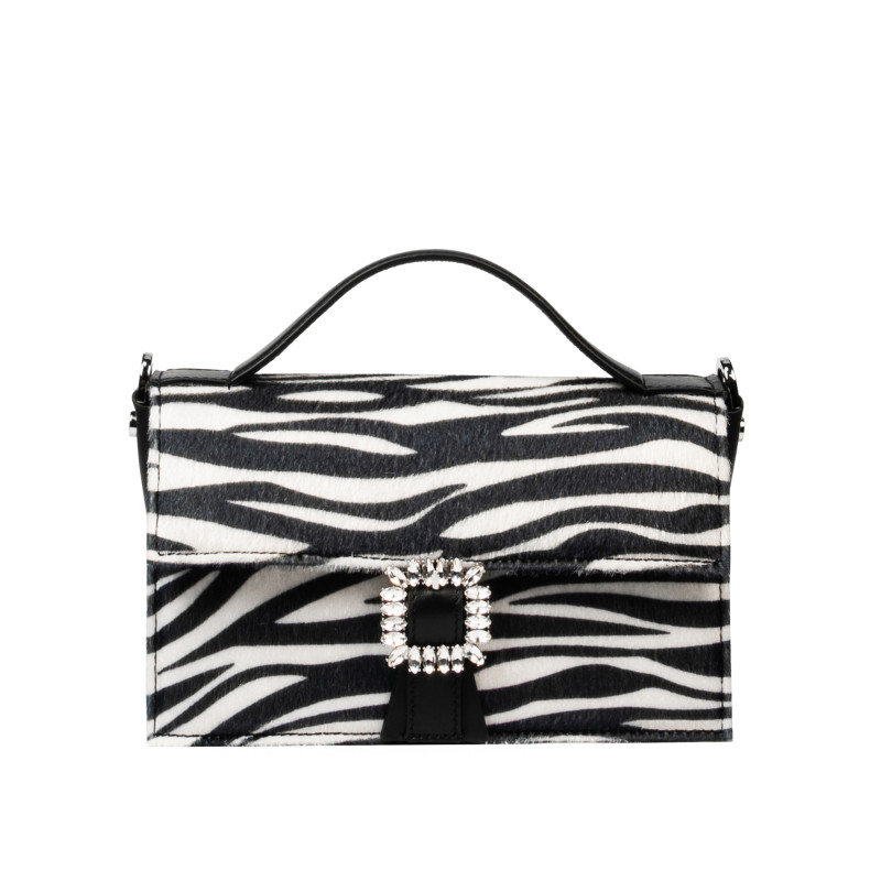 Bolso de mano para dama 039g 01 cavallino cebra