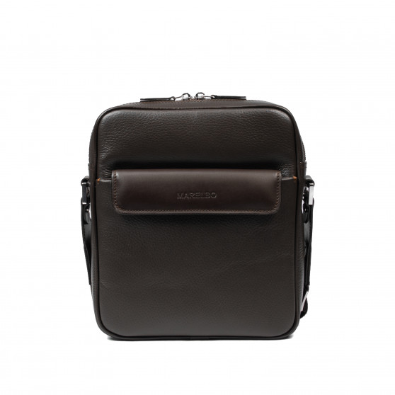 Bolso de hombre de hombro 303g 01 marrón oscuro