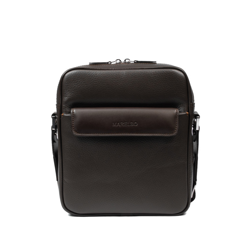Bolso de hombre de hombro 303g 01 marrón oscuro