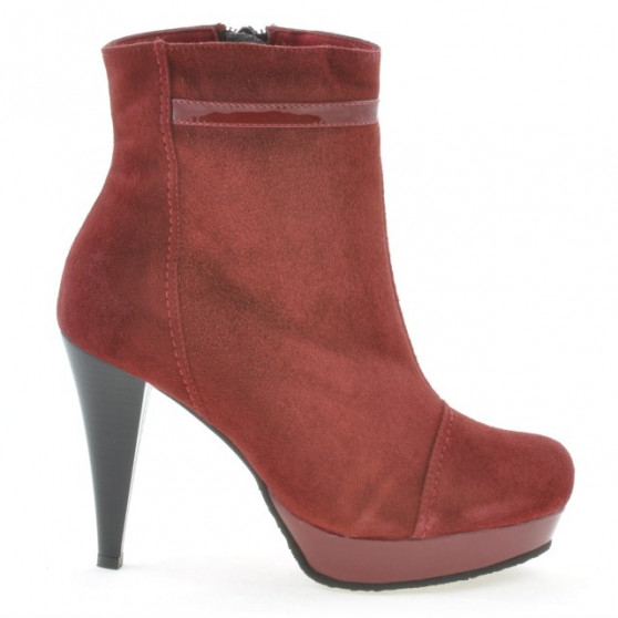 Botines de mujer 1130 antílope burdeos