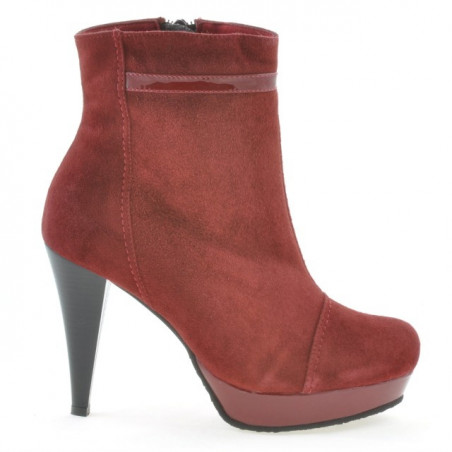 Botines de mujer 1130 antílope burdeos