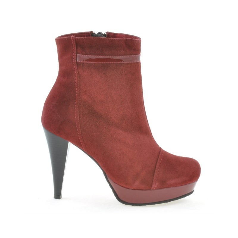 Botines de mujer 1130 antílope burdeos