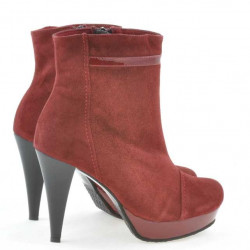 Botines de mujer 1130 antílope burdeos