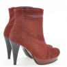 Botines de mujer 1130 antílope burdeos