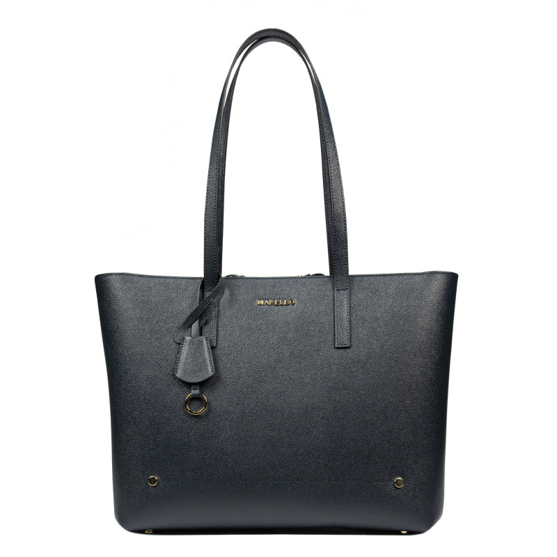 Bolso de mujer de hombro 034g índigo safiano