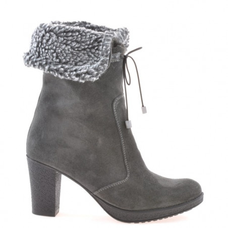 Botas mujer 3266 antracita terciopelo