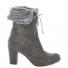 Botas mujer 3266 antracita terciopelo