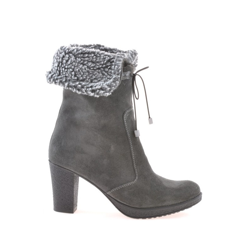 Botas mujer 3266 antracita terciopelo