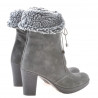 Botas mujer 3266 antracita terciopelo