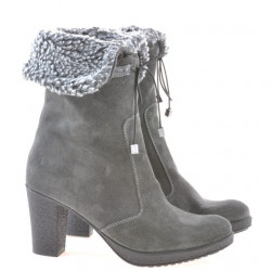 Botas mujer 3266 antracita terciopelo
