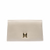 Bolso de hombro para dama 029g beige satinado