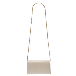 Bolso de hombro para dama 029g beige satinado