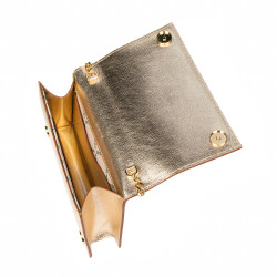 Bolso dama de hombro 029g dorado