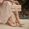 Zapatos elegantes de mujer 1325 croco beige