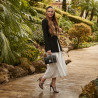 Sandalias de mujer 1317 negro terciopelo lifestyle