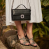 Sandalias de mujer 1317 negro terciopelo lifestyle