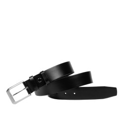 Cinturón de hombre 15-1b negro brillante