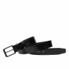 Cinturón para hombre 15b negro brillante