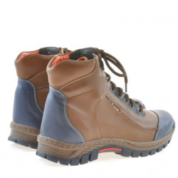Botas adolescentes 479 marrón+índigo