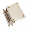 Bolso de hombro para dama 029g beige satinado