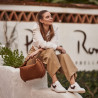 Zapatillas deportivas mujer 6088 blanco+beige lifestyle