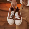 Zapatillas deportivas mujer 6083 marrón combinado lifestyle
