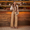 Sandalias de dama 1317 doradas lifestyle
