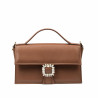 Bolso de mujer de mano 039g marrón coñac