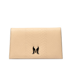 Bolso de mujer de hombro 029g 01 croco nude