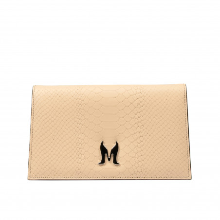 Bolso de mujer de hombro 029g 01 croco nude