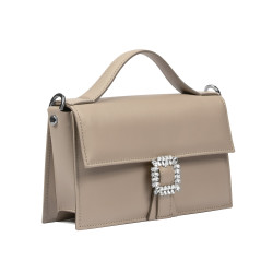 Bolso de mano de mujer 039g 01 taupe