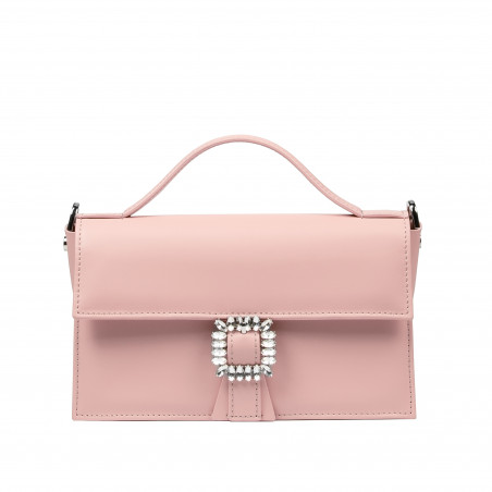 Bolso de mano para mujer 039g 01 rosa empolvado