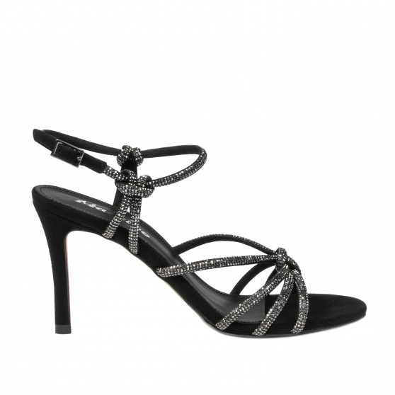 Sandalias de mujer 1342 negro ante