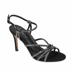 Sandalias de mujer 1342 negro ante