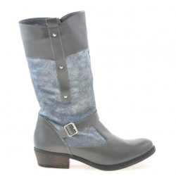 Botas de mujer 225 gris combinado