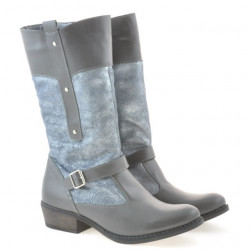 Botas de mujer 225 gris combinado