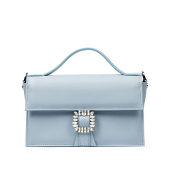 Bolso de mano para mujer 039g 01 azul