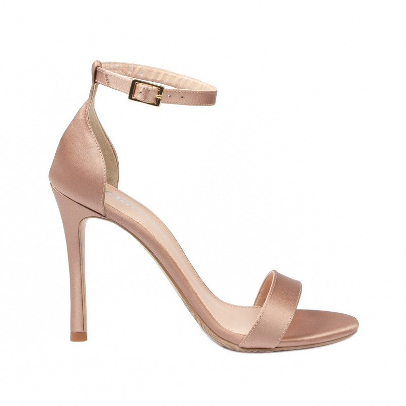 Sandalias mujer 1349 satén nude