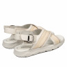 Sandalias para hombre 364 beige combinado